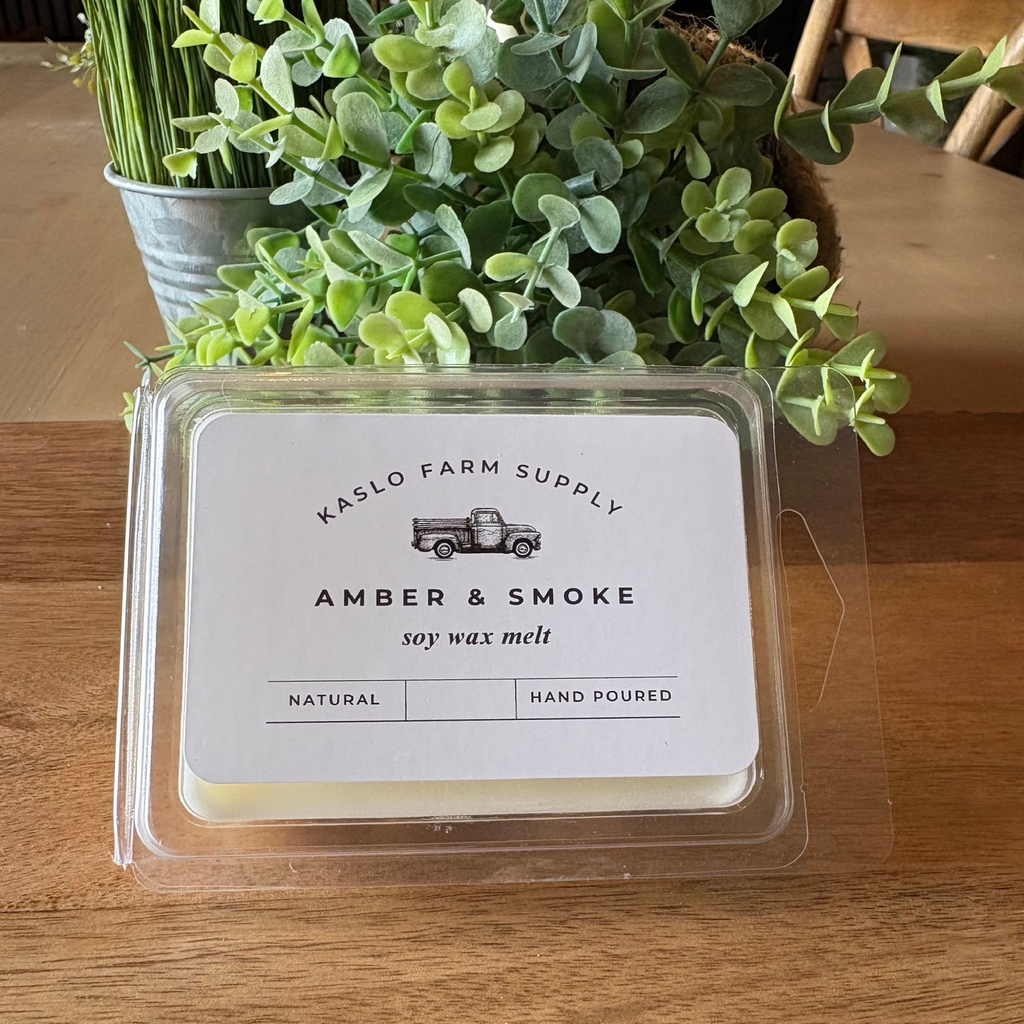 Amber & Smoke Scented 100% Soy Wax Melt