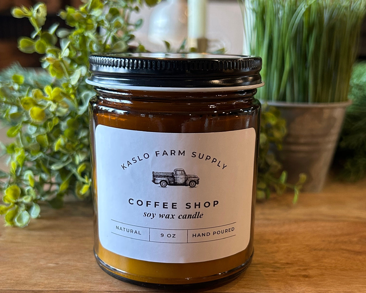 Coffee Shop Scented 100% Soy Wax Candle 9oz