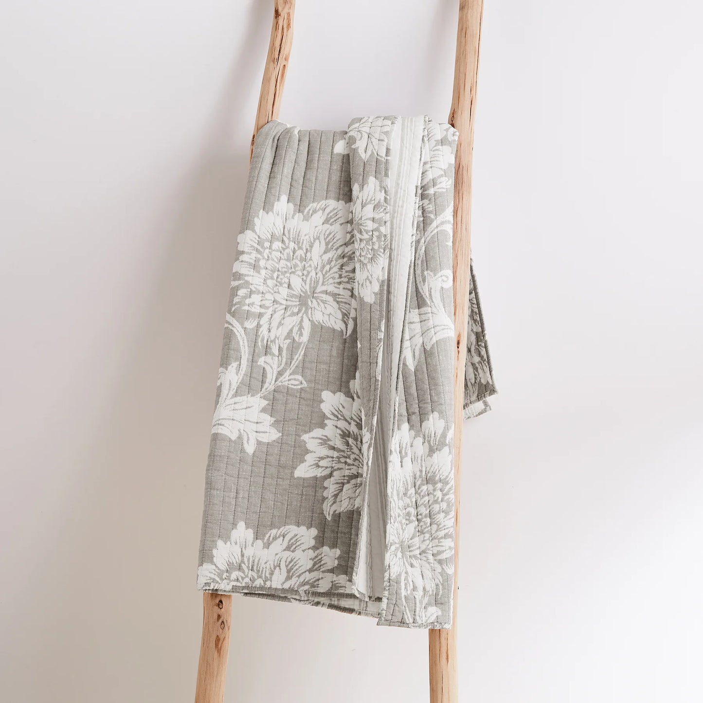 Sanira Taupe Quilted Throw