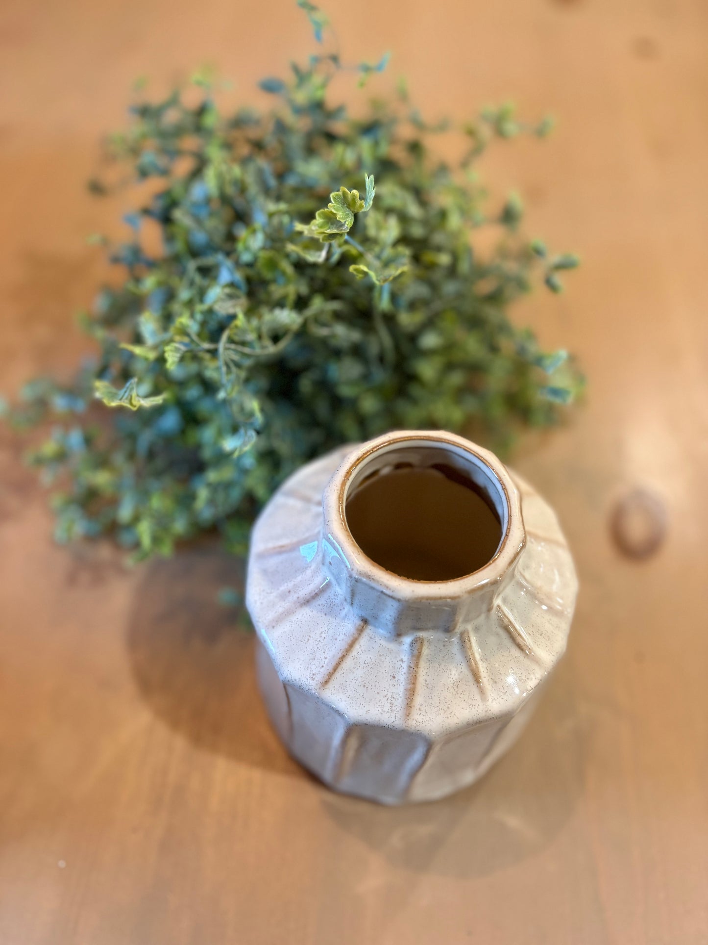 Small Ceramic Textured Vase