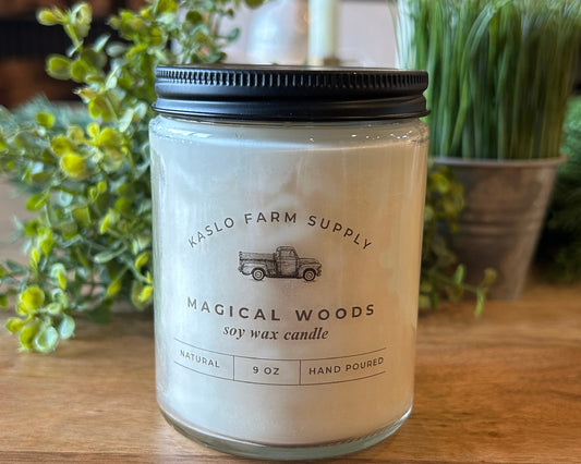 Magical Woods Scented 100% Soy Wax Candle 9oz