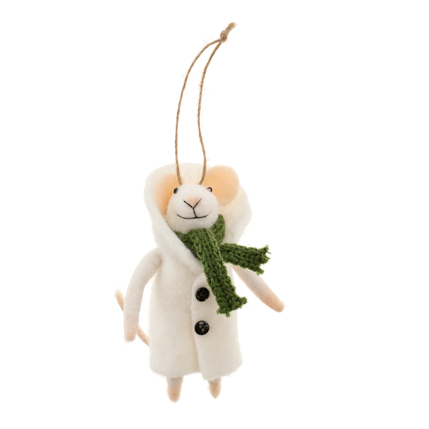 Mouse Holiday Ornament - Overcoat Odette