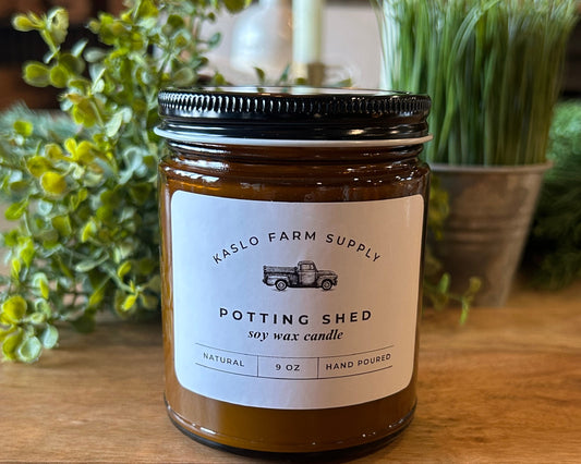 Potting Shed Scented 100% Soy Wax Candle 9oz