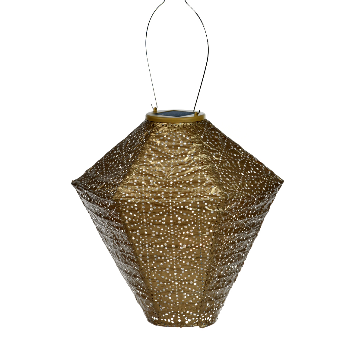Diamond Sashiko Lantern, Gold