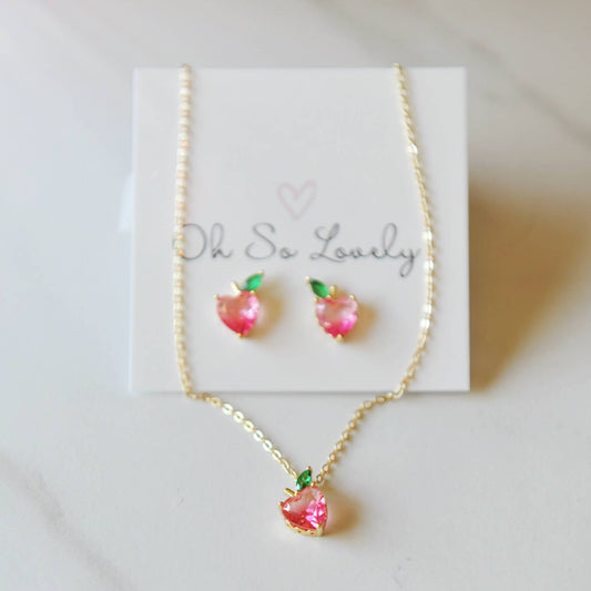 Peach Necklace 