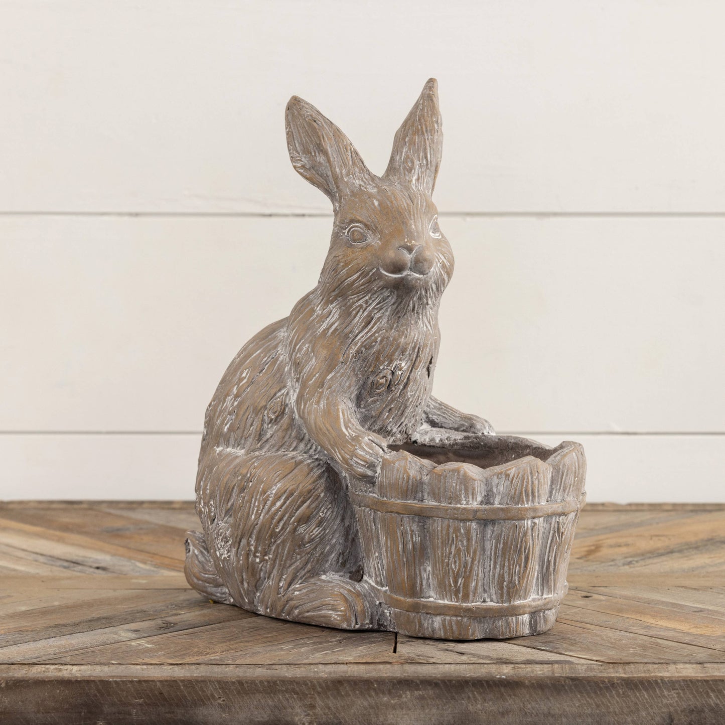 Bunny W/ Basket Statue
