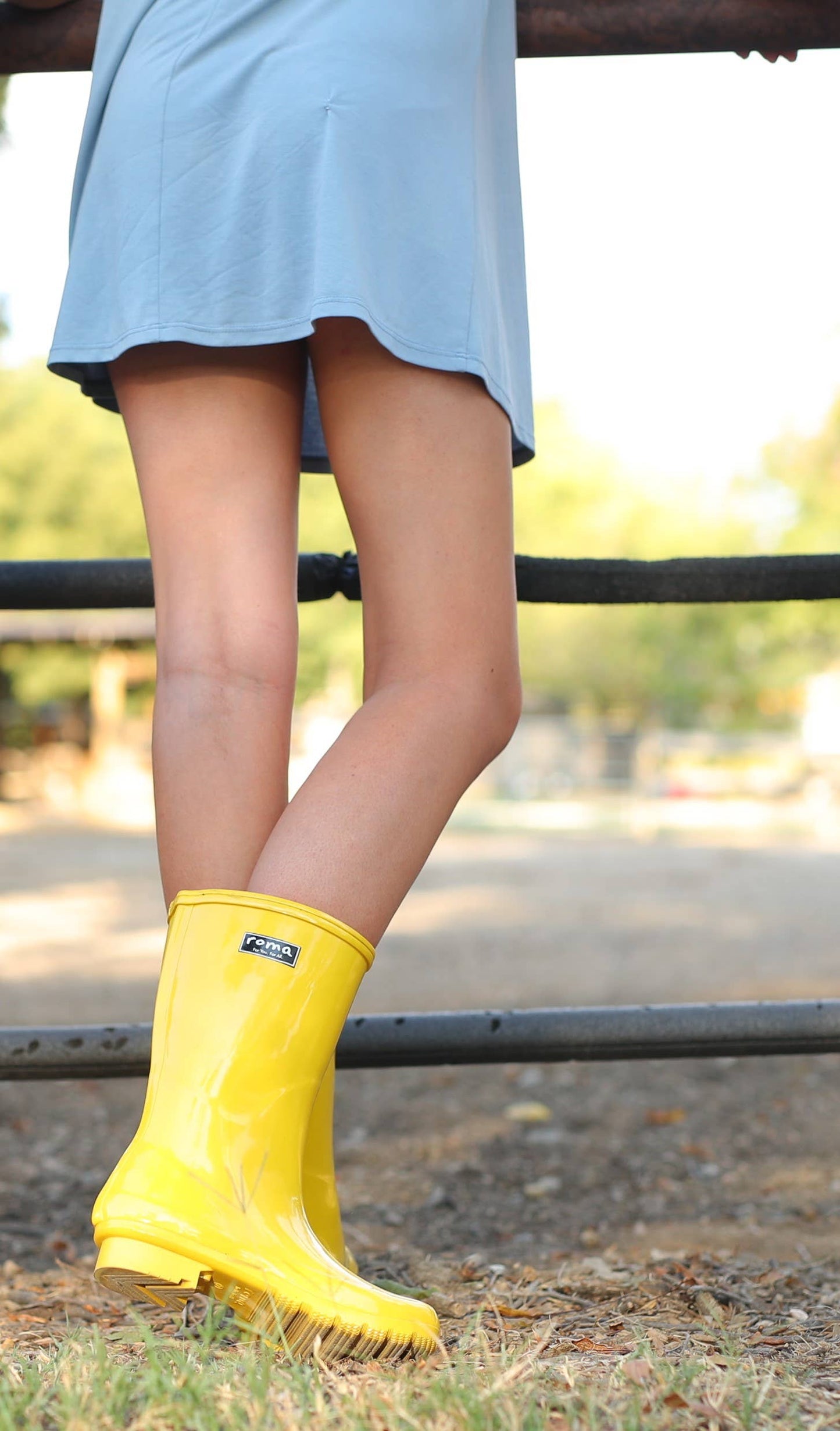 EMMA MID CALF YELLOW WOMEN'S RAIN BOOTS