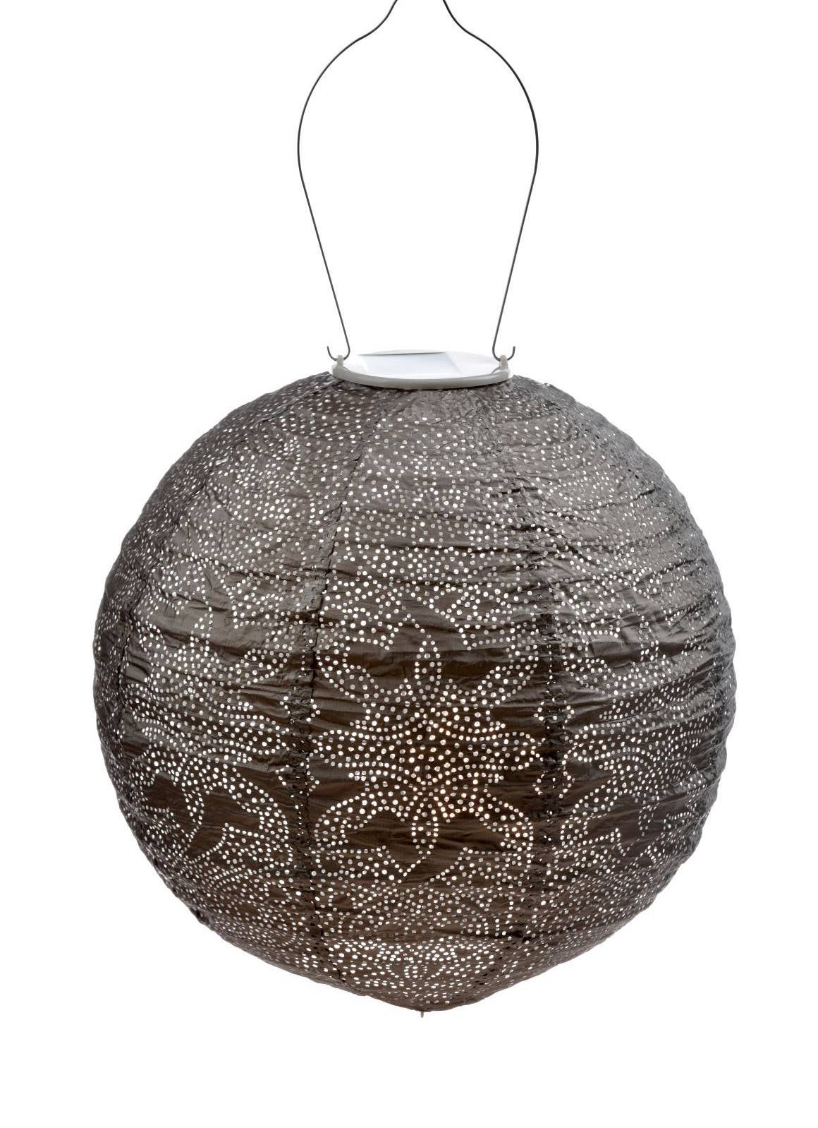 Round Marrakesh Lantern, Taupe
