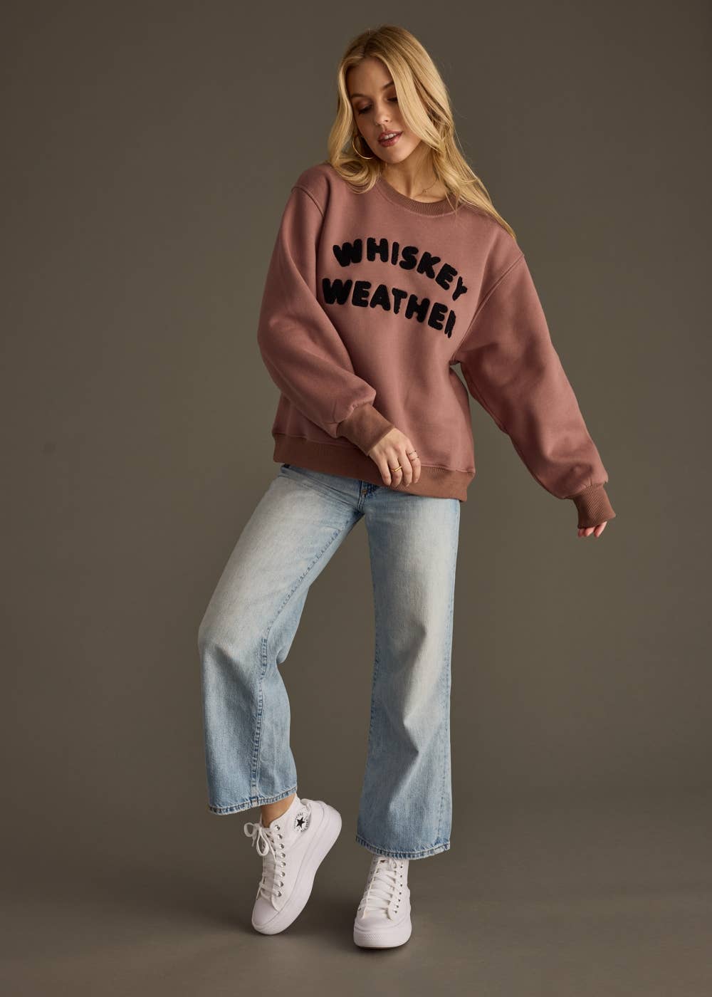 Mocha Whiskey Weather Sweatshirt