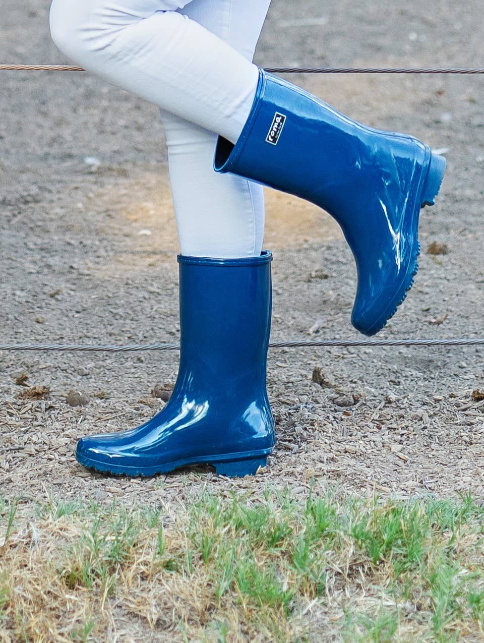 EMMA MID CALF NAVY WOMEN'S RAIN BOOTS