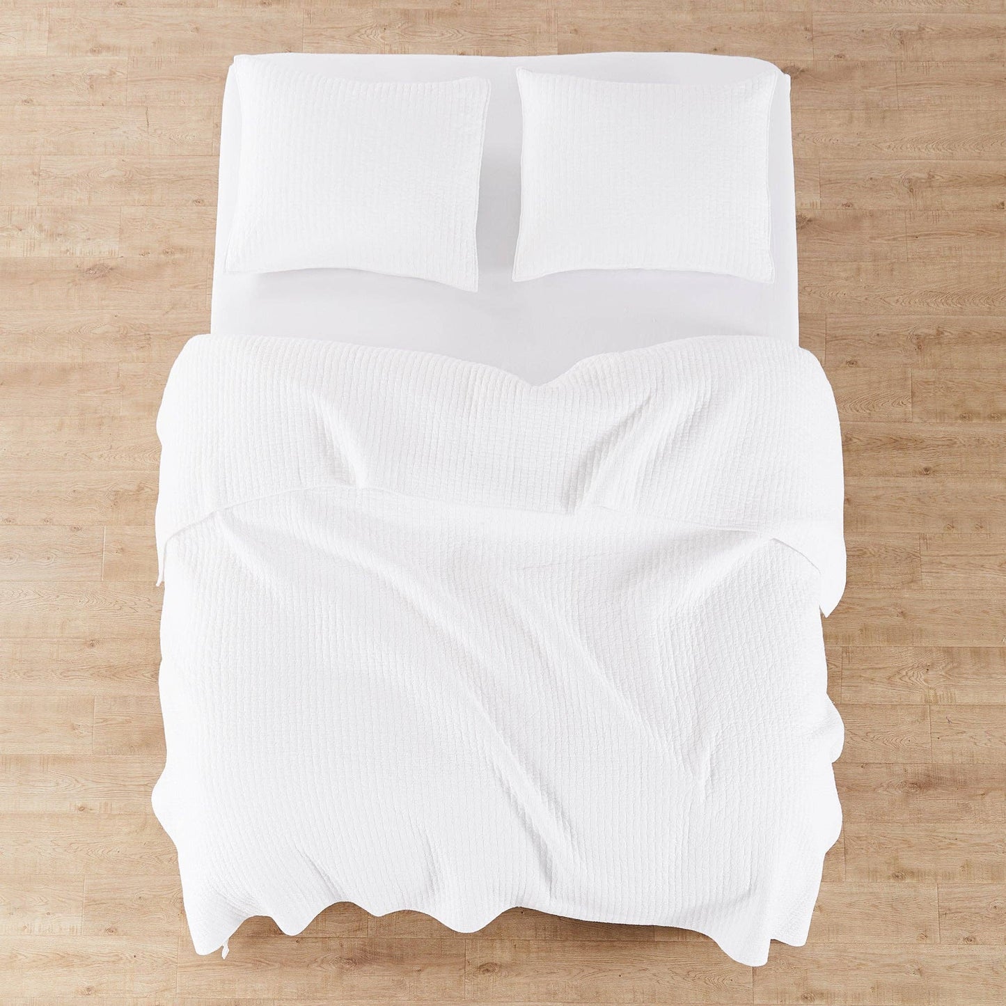Cross Stitch Quilt Set: Taupe