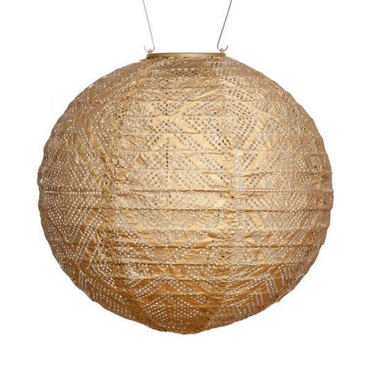 Stella Market 12" Globe Solar Lantern - Bronze