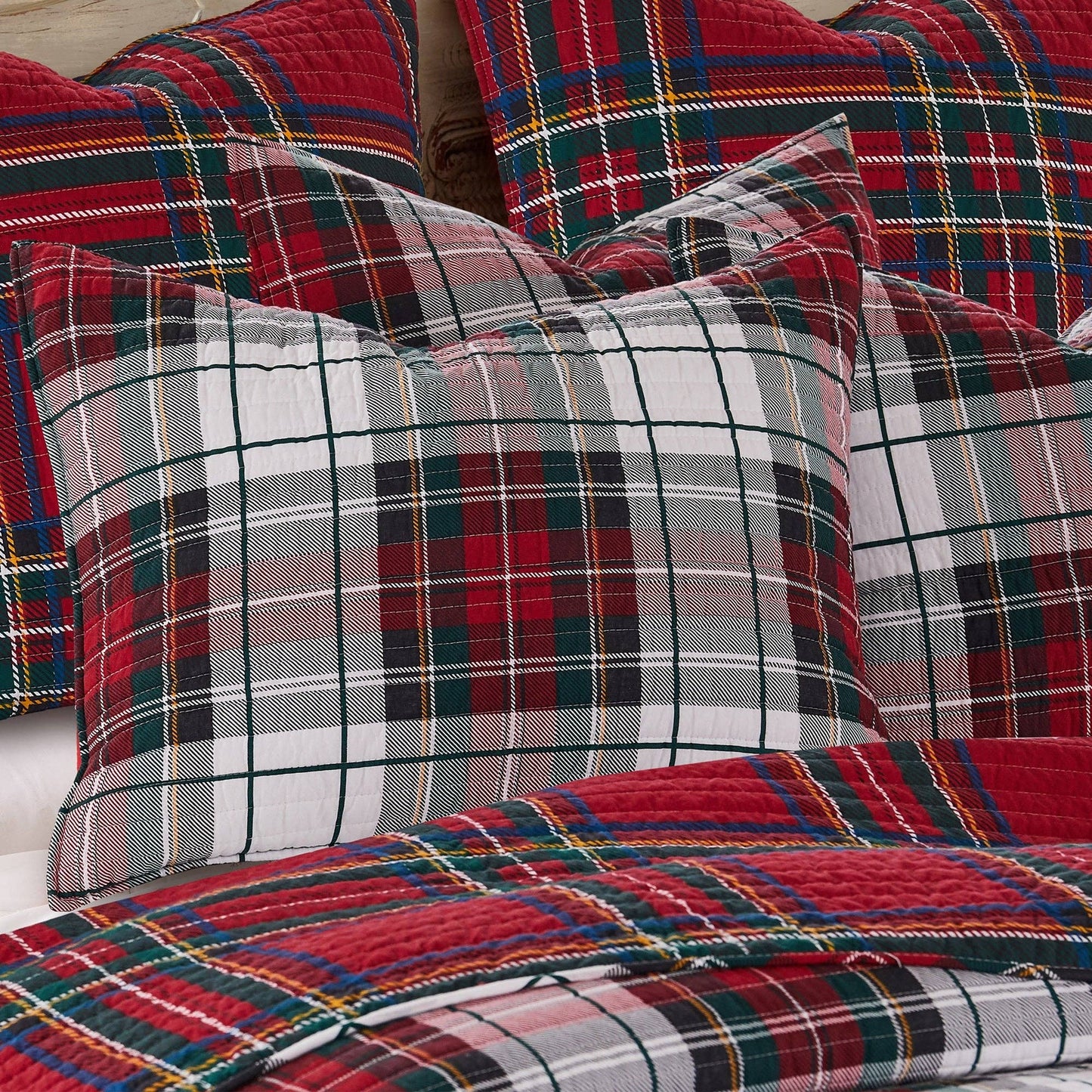 Spencer Plaid Quilt Set - Full/Queen