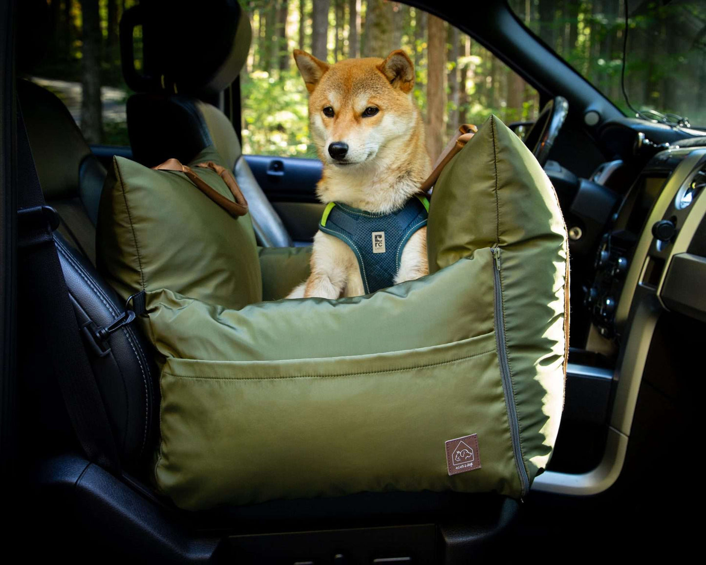 Marco travel pet bed: Army / Single seater : 18.5" x 21"