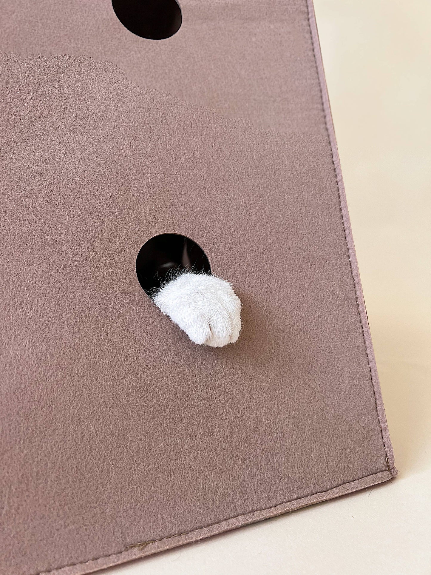 Minimalist Moka Felt Cat House