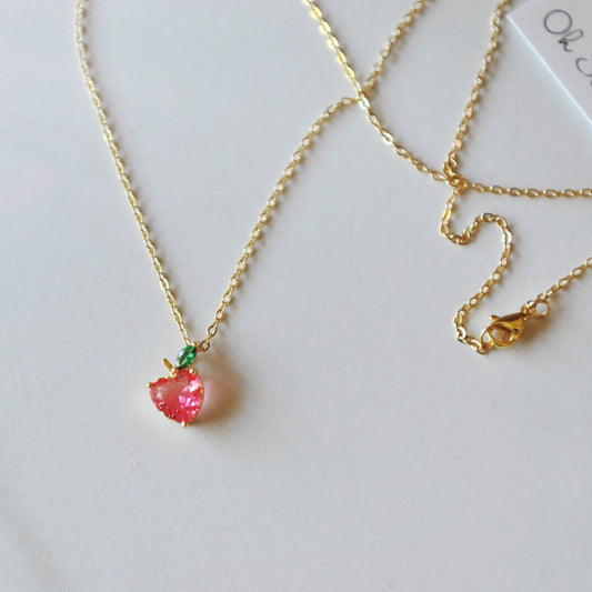 Peach Necklace 