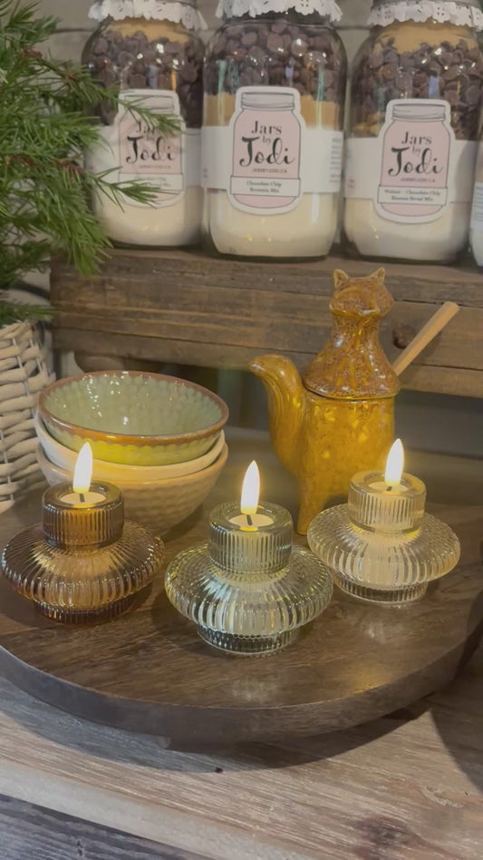 Glass LED Flameless Tealight